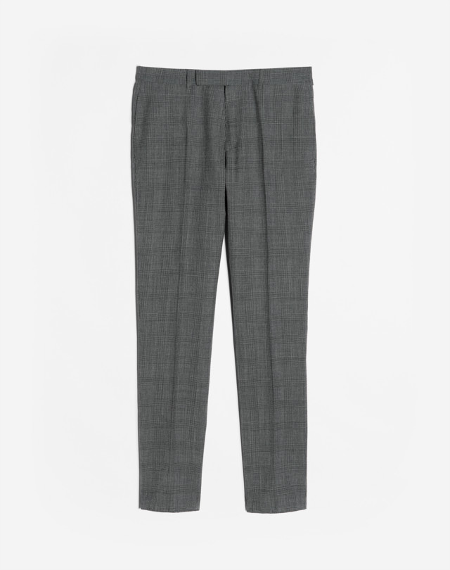 DUNHILL WOOL PRINCE OF WALES MAYFAIR TROUSERS FORMAL TROUSERS Man f