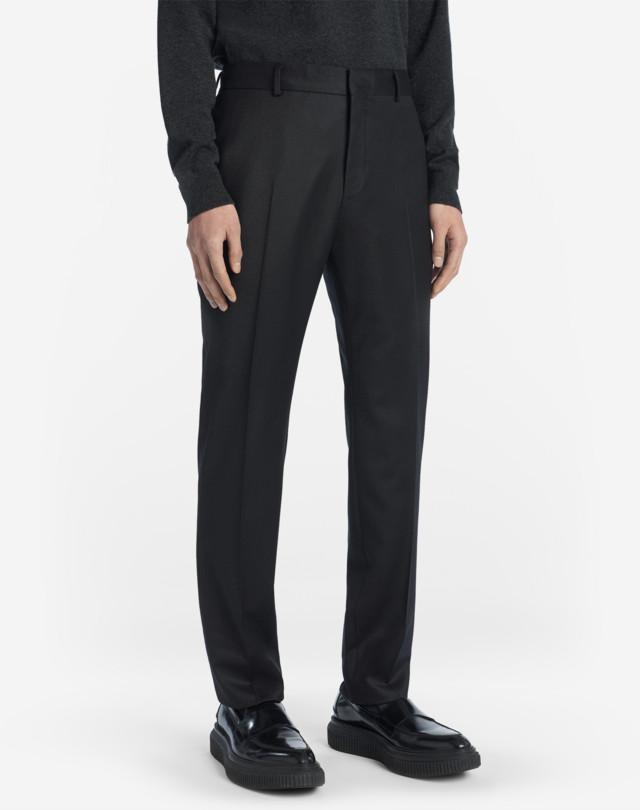 DUNHILL FLANNEL TRAVEL TROUSERS FORMAL TROUSERS Man d