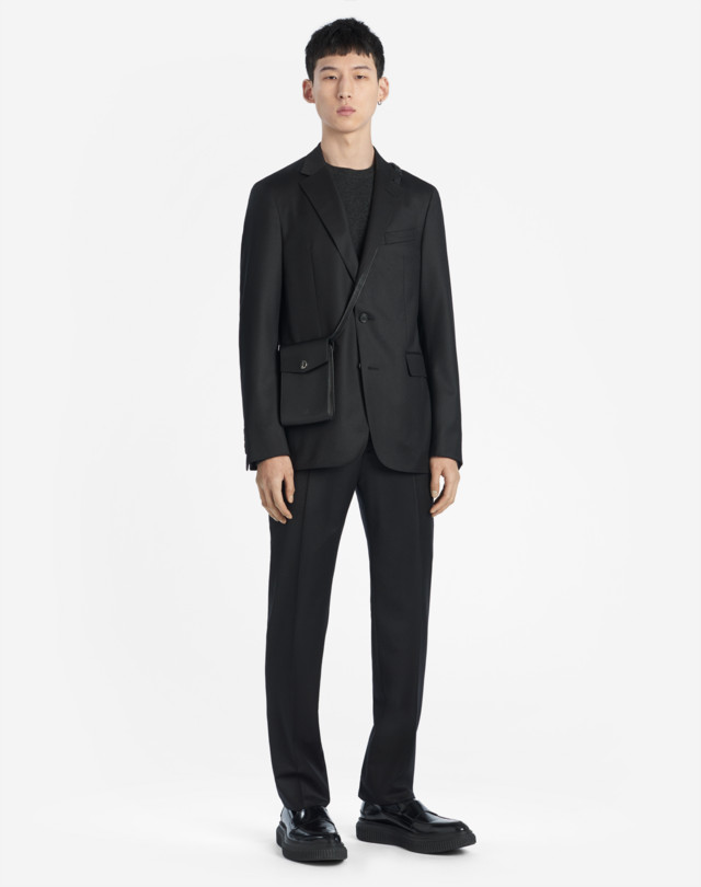 DUNHILL FLANNEL TRAVEL TROUSERS FORMAL TROUSERS Man r