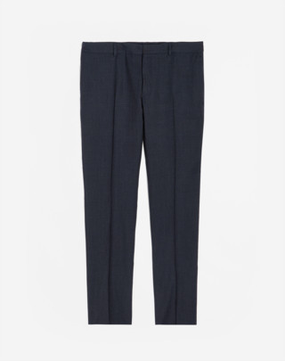 Wool Micro Check Travel Trousers