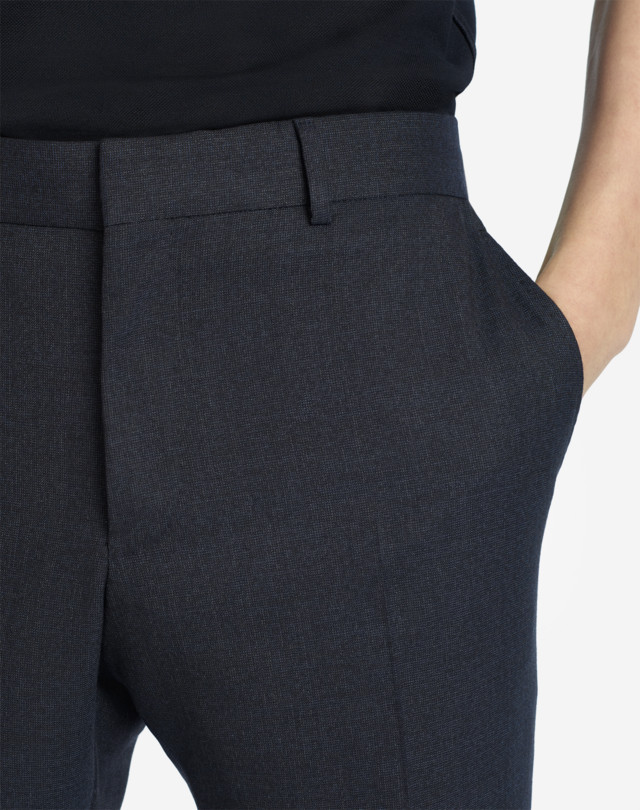 DUNHILL WOOL MICRO CHECK TRAVEL TROUSERS FORMAL TROUSERS Man a