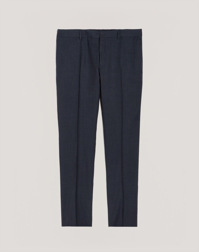DUNHILL WOOL MICRO CHECK TRAVEL TROUSERS FORMAL TROUSERS Man b