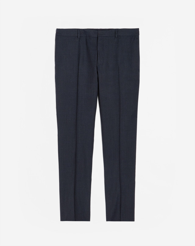DUNHILL Wool Micro Check Travel Trousers FORMAL TROUSERS Man f