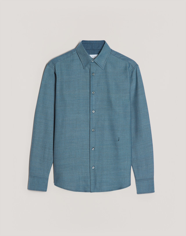 DUNHILL FLANNEL SHIRT LONG SLEEVE CASUAL SHIRTS Man b