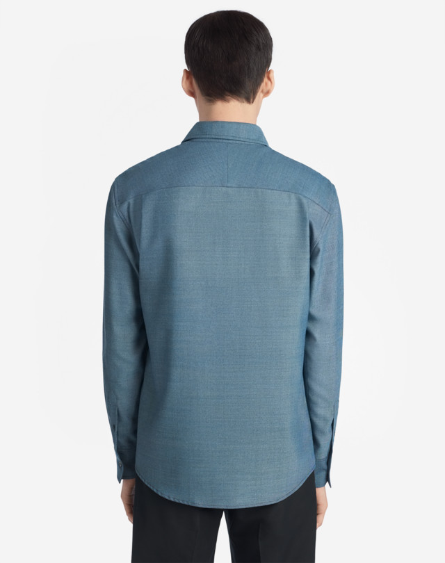 DUNHILL FLANNEL SHIRT LONG SLEEVE CASUAL SHIRTS Man e