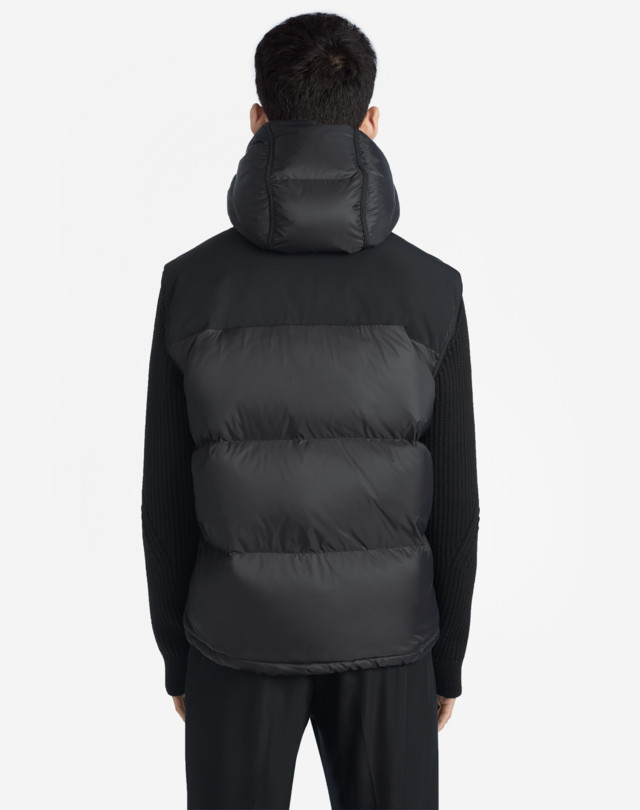 DUNHILL KNITTED DOWN HOODED JACKET DOWN JACKETS Man e