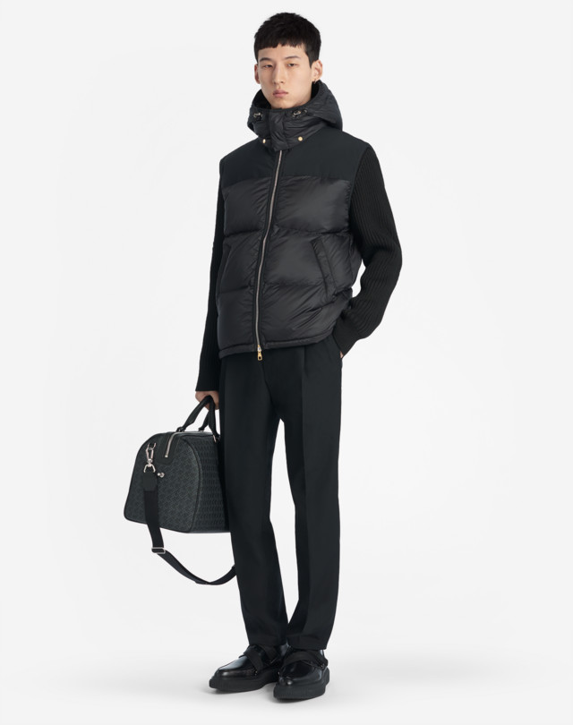 DUNHILL KNITTED DOWN HOODED JACKET DOWN JACKETS Man r