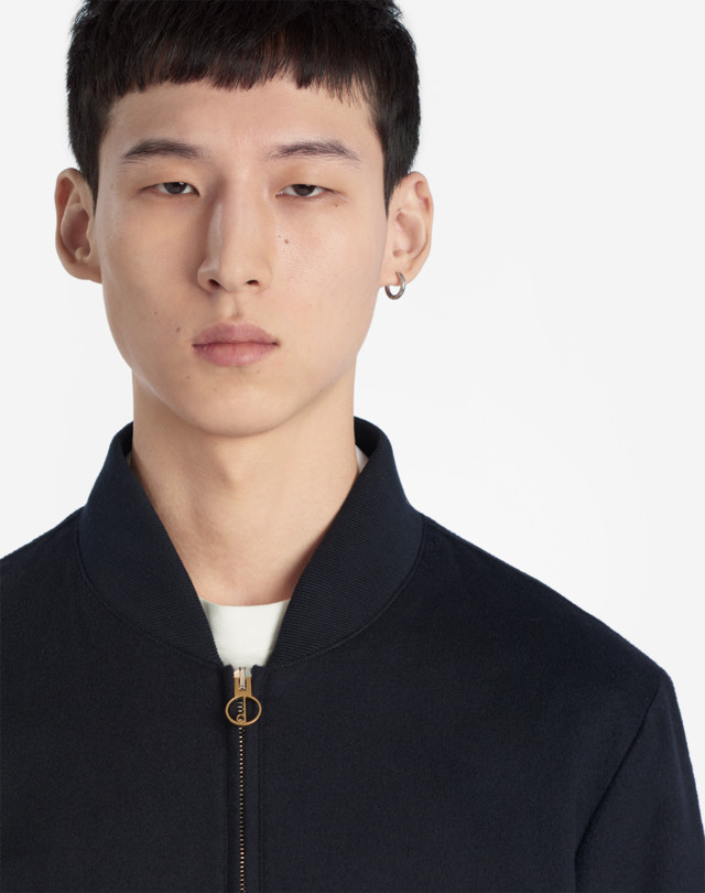 DUNHILL CASHMERE BLEND BOMBER BOMBER JACKETS Man a