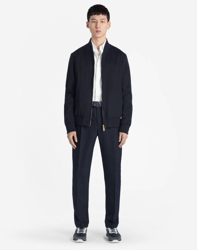 DUNHILL CASHMERE BLEND BOMBER BOMBER JACKETS Man r