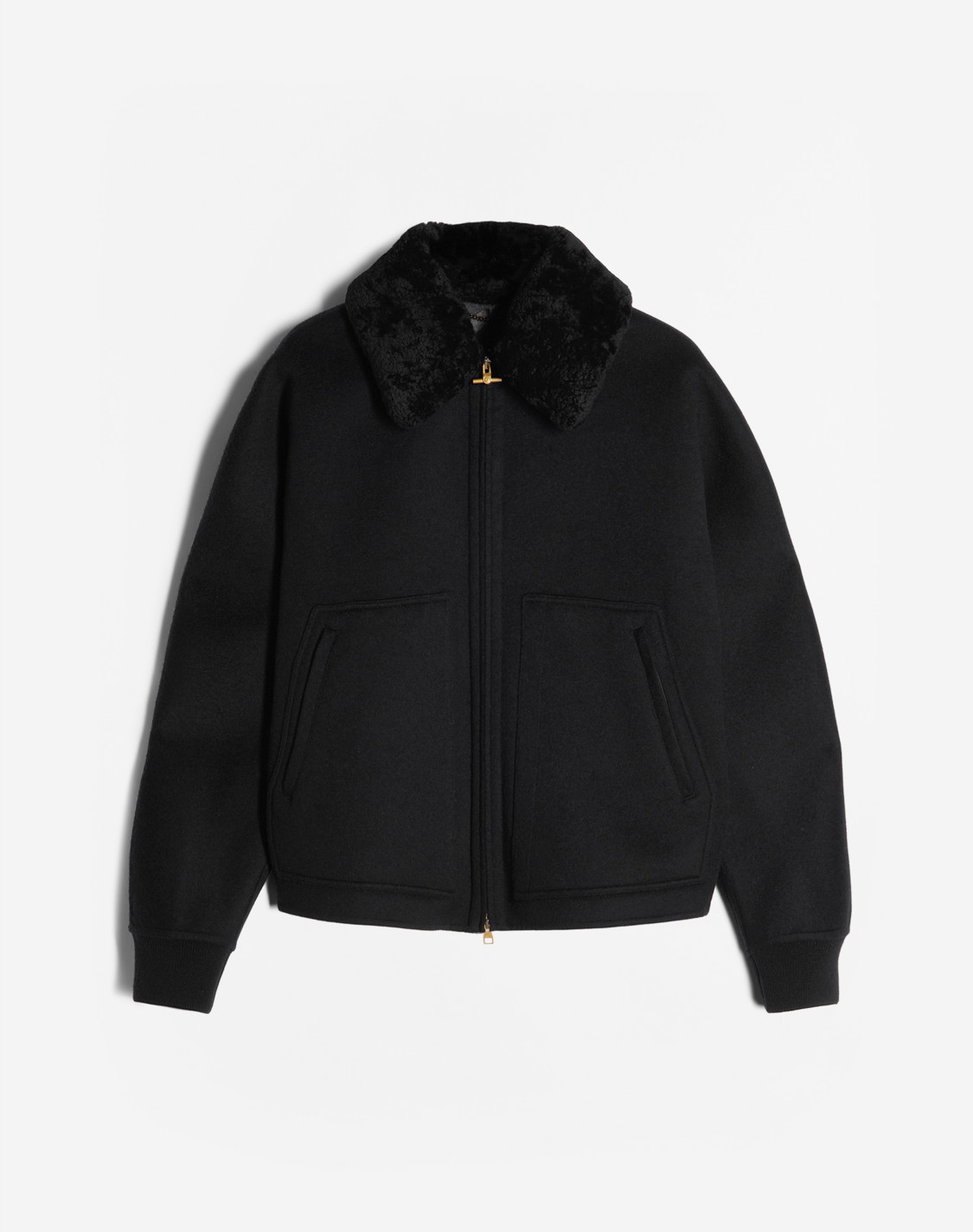 Men s SIGNATURE DOUBLE FACED WOOL CASHMERE BLOUSON WITH SHEARLING COLLAR dunhill LB Online Store