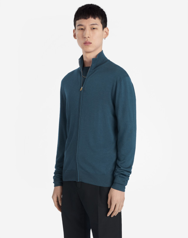 DUNHILL MERINO ZIP THROUGH JUMPERS Man d