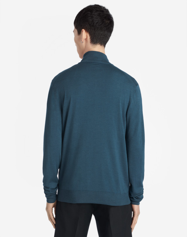 DUNHILL MERINO ZIP THROUGH JUMPERS Man e