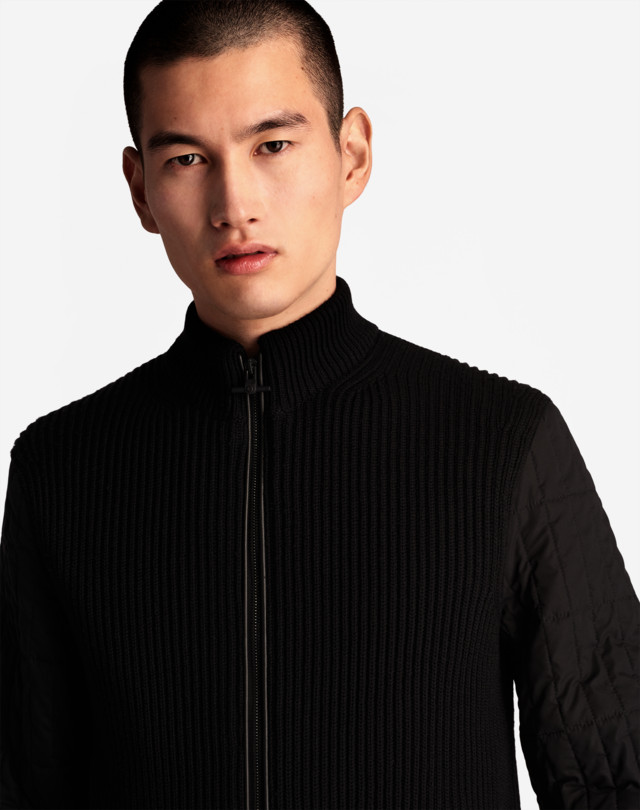 DUNHILL ROLLAGAS 밀리터리 지퍼 카디건 다운 재킷 남성 a