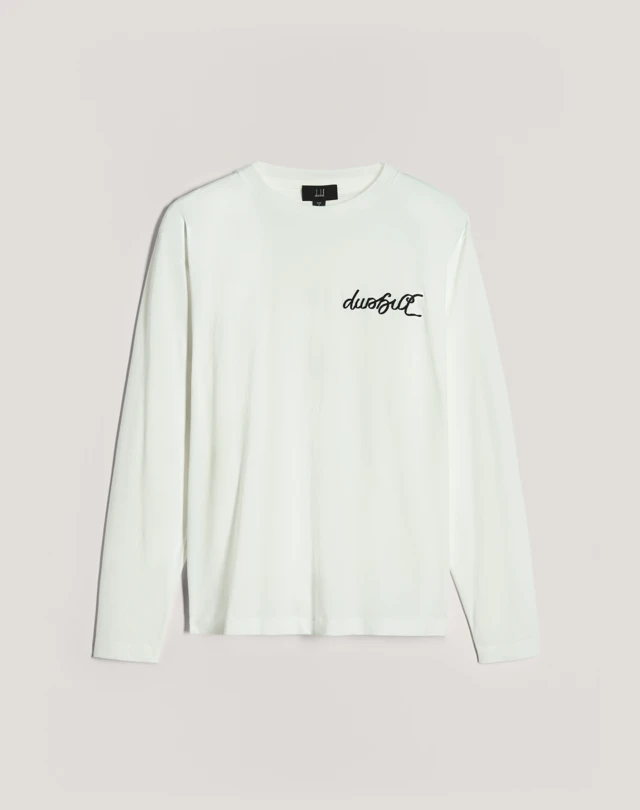 DUNHILL 1921 SCRIPT LOGO LS T-SHIRT T-SHIRTS Man b