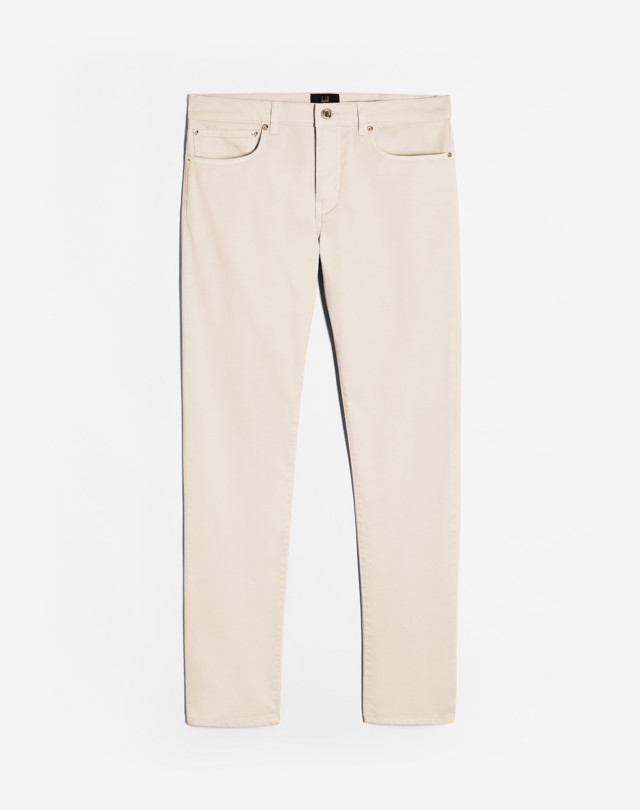 DUNHILL Cotton Twill 5 Pocket CHINOS Man f