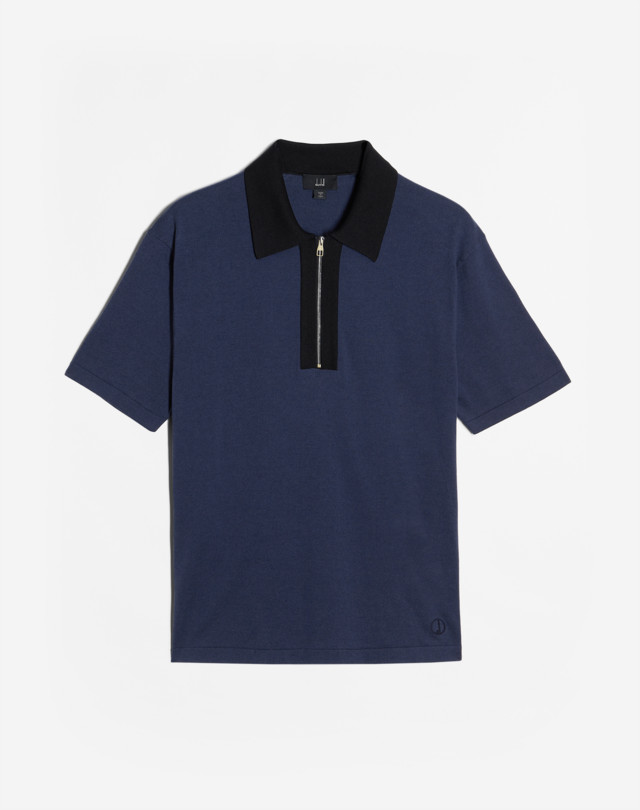 Men's Cotton Silk Short Sleeve Polo | dunhill US Online Store