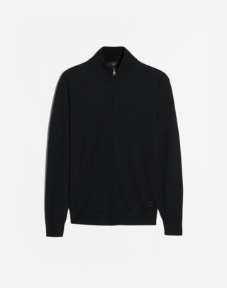 Superfine Cashmere Zip Through Jumper