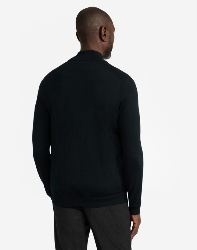 DUNHILL SUPERFINE CASHMERE ZIP JUMPER JUMPERS Man d