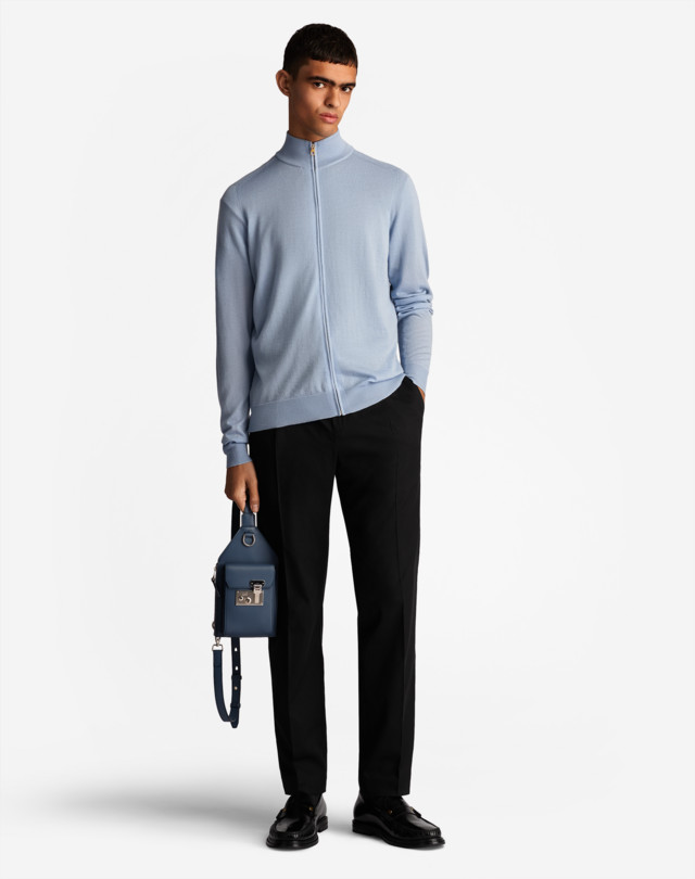 DUNHILL D 버튼 리브드 스웨터 스웨터 남성 r