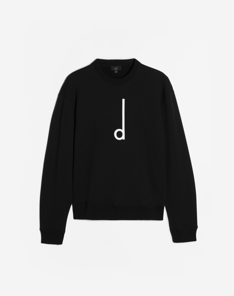 D APPLIQUÉ SWEATSHIRT DUNHILL SWEATSHIRTS Man D APPLIQUÉ SWEATSHIRT f