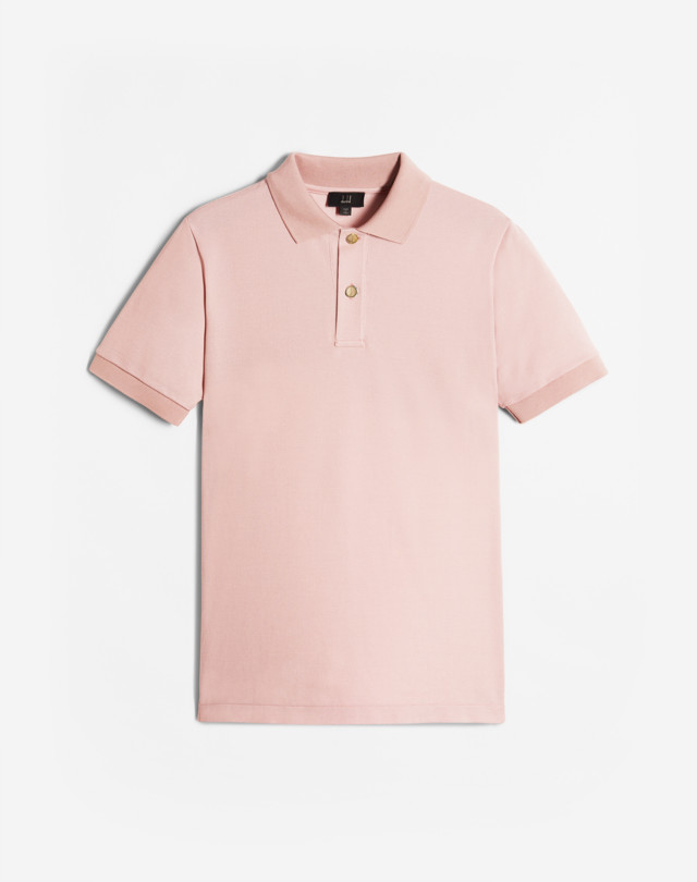 DUNHILL D Button Silk Pique Polo POLOS Man f