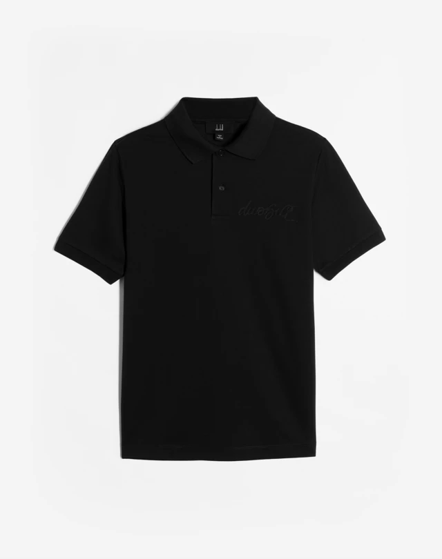 DUNHILL 1921 Script Logo Short Sleeve Polo POLOS Man f
