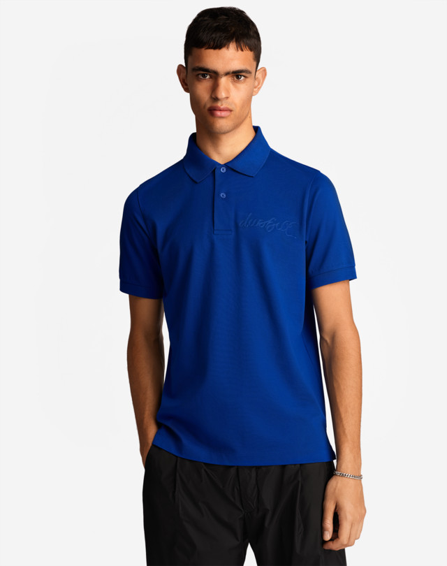 DUNHILL 1921 SCRIPT LOGO SHORT SLEEVE POLO POLOS Man d
