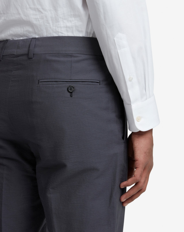 DUNHILL БРЮКИ MAYFAIR ИЗ СИРСАКЕРА КЛАССИЧЕСКИЕ БРЮКИ Для Мужчин d