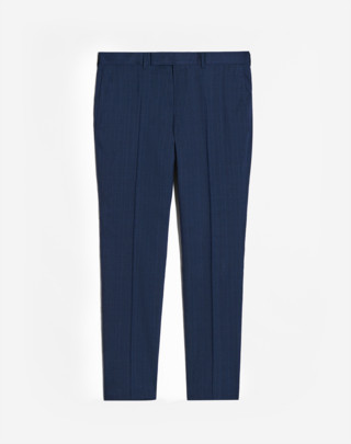 MAYFAIR HOSE AUS WOLL-SEIDEN-LEINEN-MISCHUNG MIT PRINCE OF WALES CHECK
