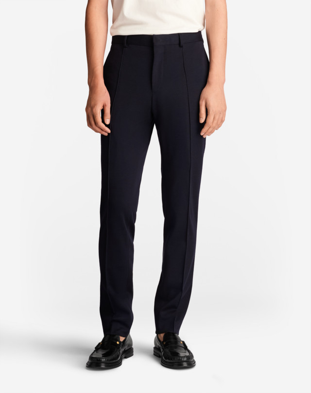 DUNHILL WOOL JERSEY BLEND TRAVEL TROUSERS FORMAL TROUSERS Man d