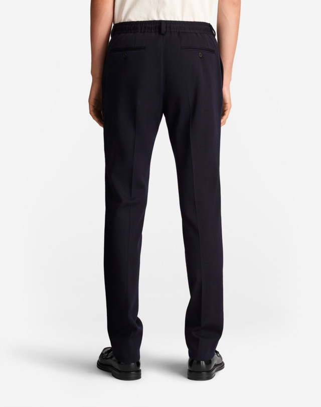 DUNHILL WOOL JERSEY BLEND TRAVEL TROUSERS FORMAL TROUSERS Man e