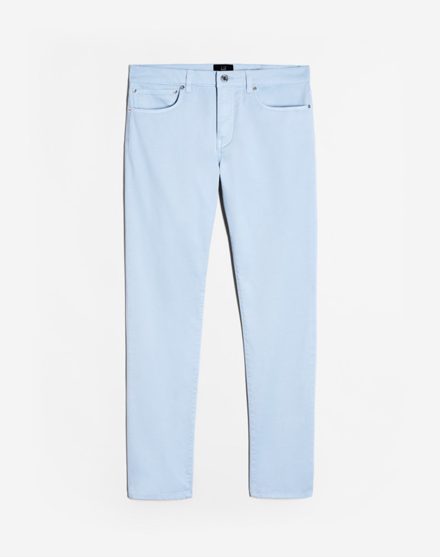 DUNHILL COTTON TWILL 5 POCKET TROUSERS CHINOS Man f