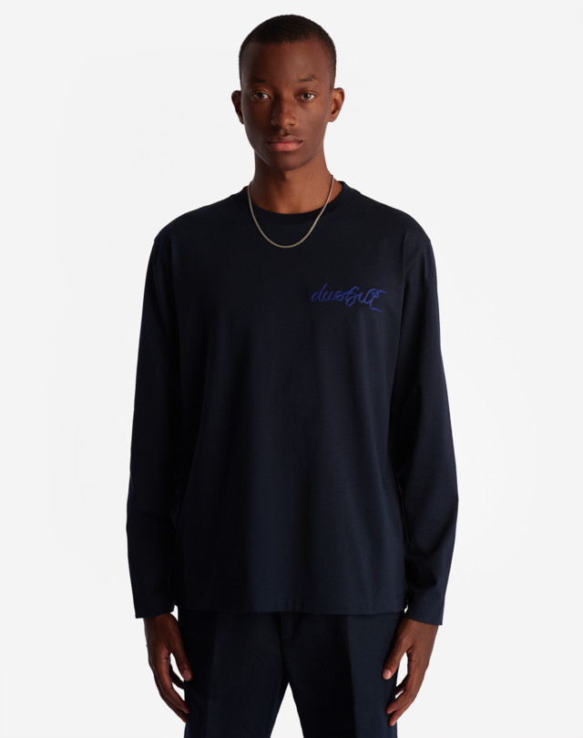 DUNHILL 1921 SCRIPT LOGO LS T-SHIRT T-SHIRTS Man d