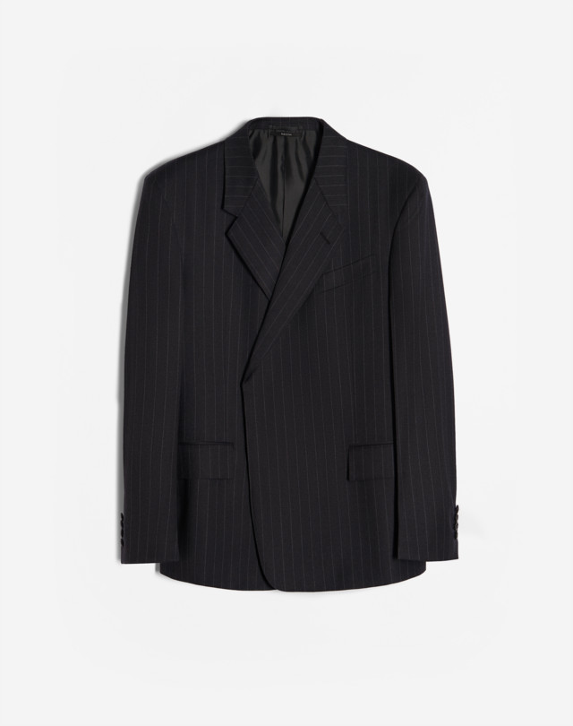 DUNHILL VESTE CROISÉE EN LAINE À RAYURES TENNIS BLAZER Homme f