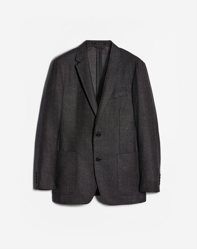 DUNHILL Mayfair Wool Flannel Unstructured Jacket BLAZERS Man f