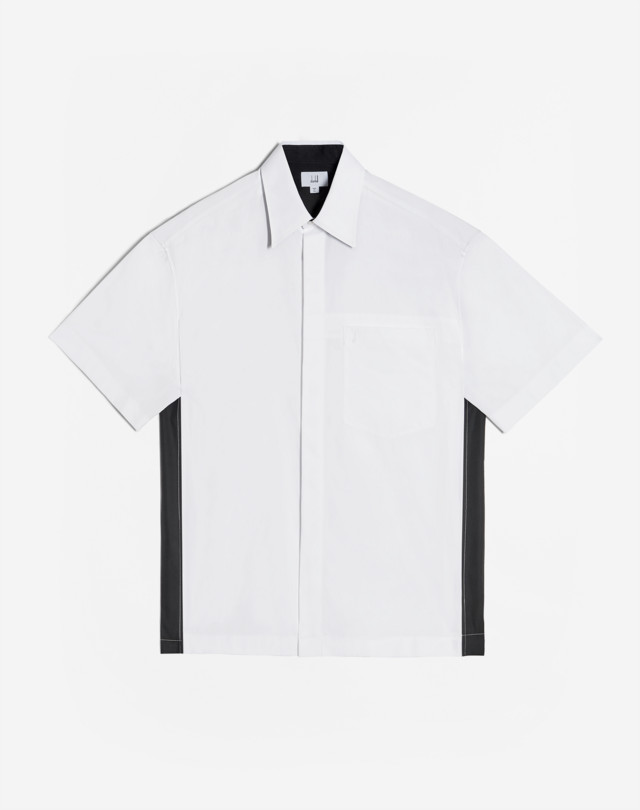 DUNHILL STRIPE DETAIL SHORT SLEEVE SHIRT SHORT SLEEVE CASUAL SHIRTS Man f