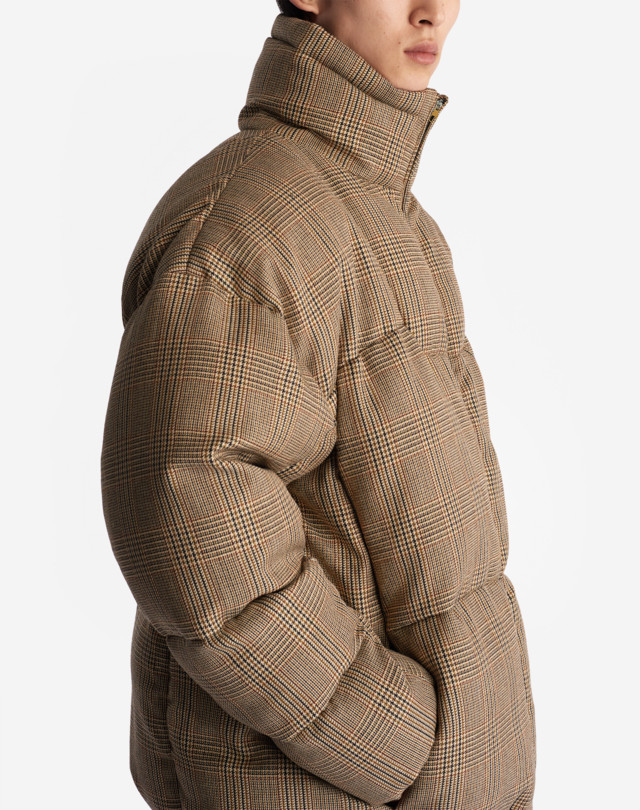 DUNHILL CAR SEAT CHECK DOWN JACKET DOWN JACKETS Man b