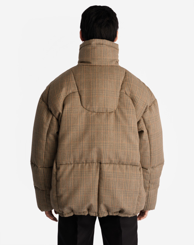 DUNHILL CAR SEAT CHECK DOWN JACKET DOWN JACKETS Man e