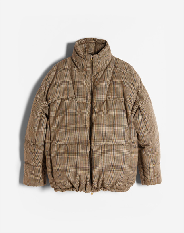 DUNHILL CAR SEAT CHECK DOWN JACKET DOWN JACKETS Man f