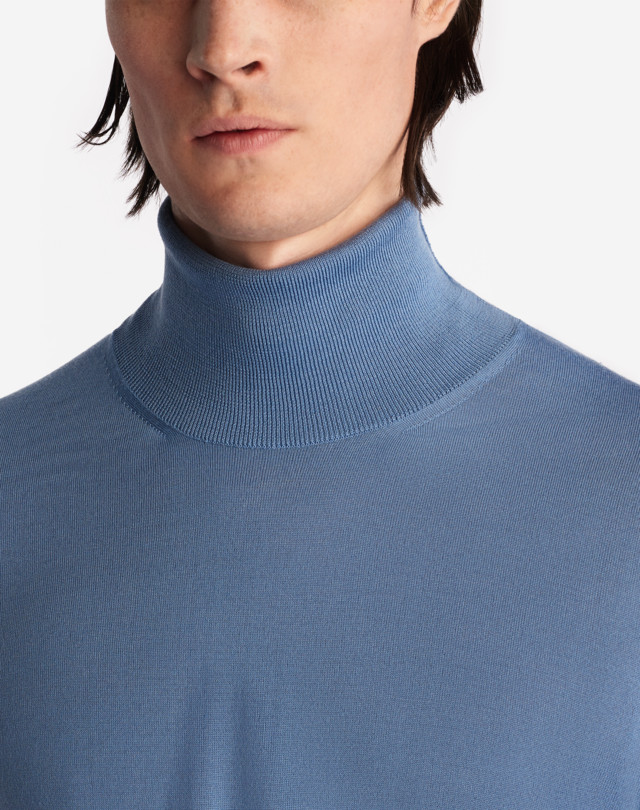 DUNHILL 18GG MERINO ROLL NECK ROLL NECKS Man a