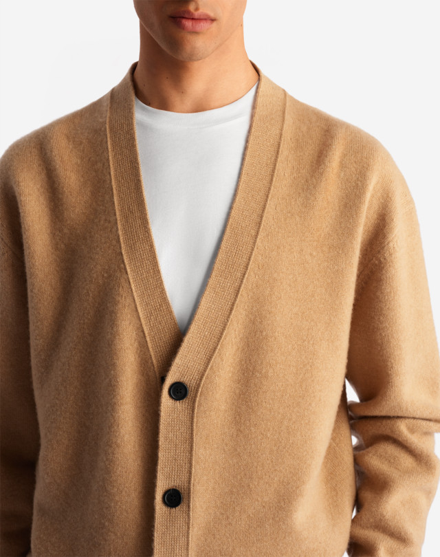 DUNHILL GROSGRAIN CASHMERE CARDIGAN CARDIGANS Man b