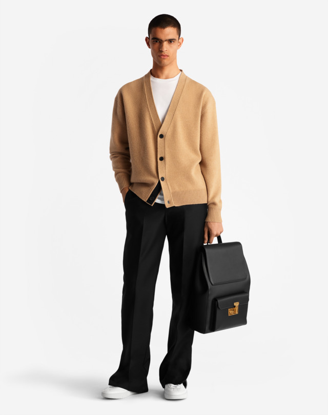 DUNHILL GROSGRAIN CASHMERE CARDIGAN CARDIGANS Man r