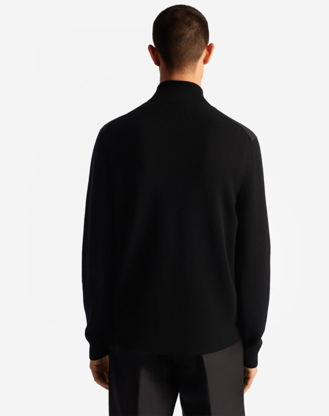 DUNHILL WOOL CASHMERE FRONT TRACK JACKET JUMPERS Man e