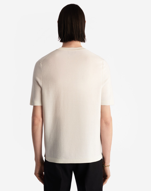 DUNHILL MERINO SILK PIQUE T-SHIRT T-SHIRTS Man e