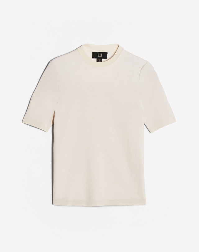 DUNHILL Merino Silk Pique T-Shirt T-SHIRTS Man f