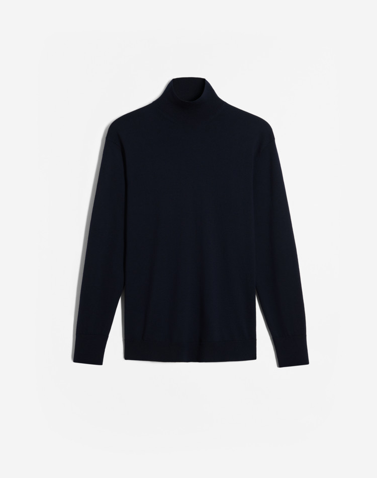 High Neck Silk Cotton Jumper DUNHILL JUMPERS Man High Neck Silk Cotton Jumper f
