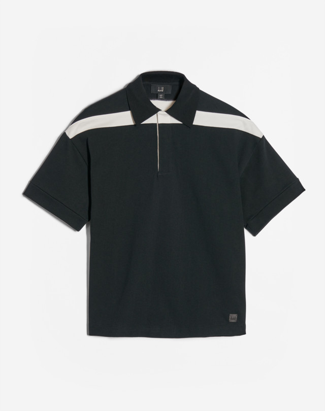 DUNHILL STRIPE DETAIL POLO POLOS Man f