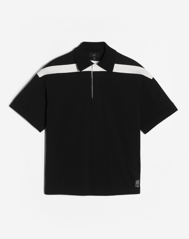DUNHILL STRIPE DETAIL POLO POLOS Man f