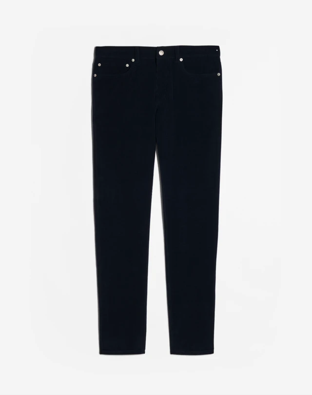 DUNHILL Cotton Cashmere Corduroy 5-Pocket Trousers CHINOS Man f