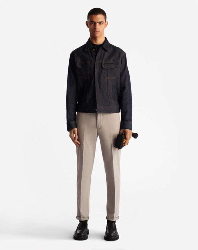 DUNHILL COTTON CASHMERE CHINO CHINOS Man r